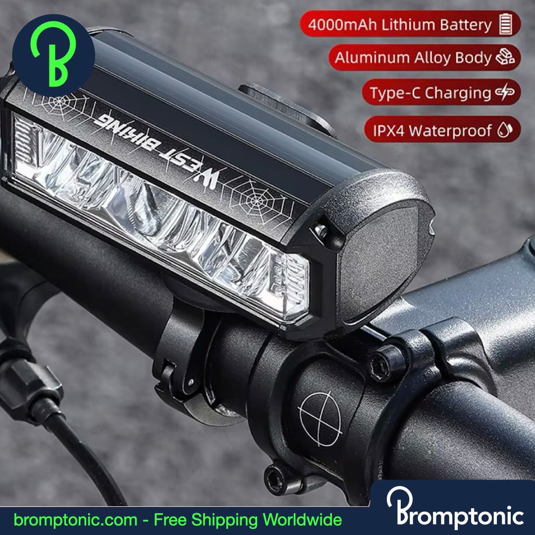 fahrradbeleuchtung maximale helligkeit Brompton 1750 Lumen Fahrradlicht
