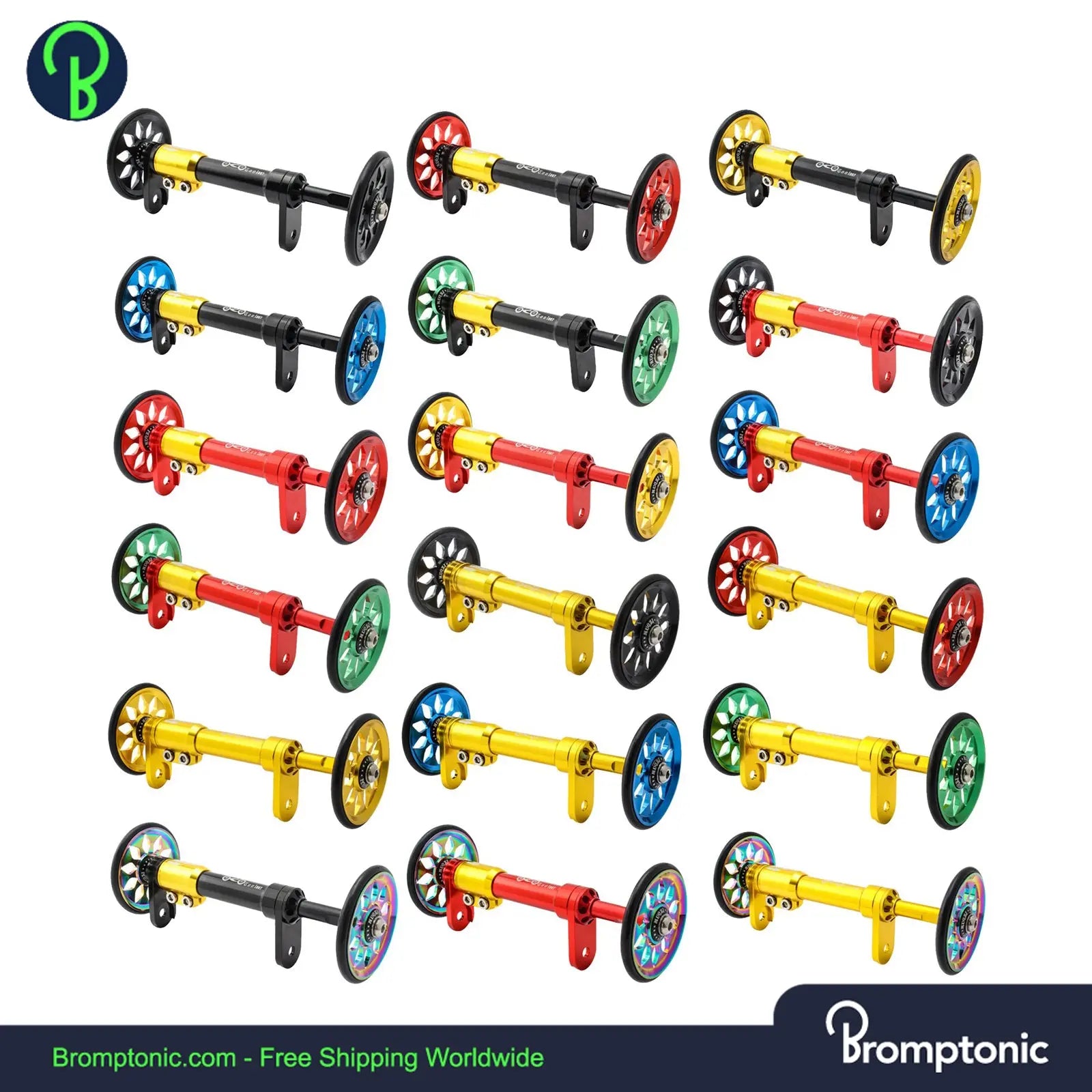 ブロンプトン イージーホイールエクステンションロッド ホイール付属