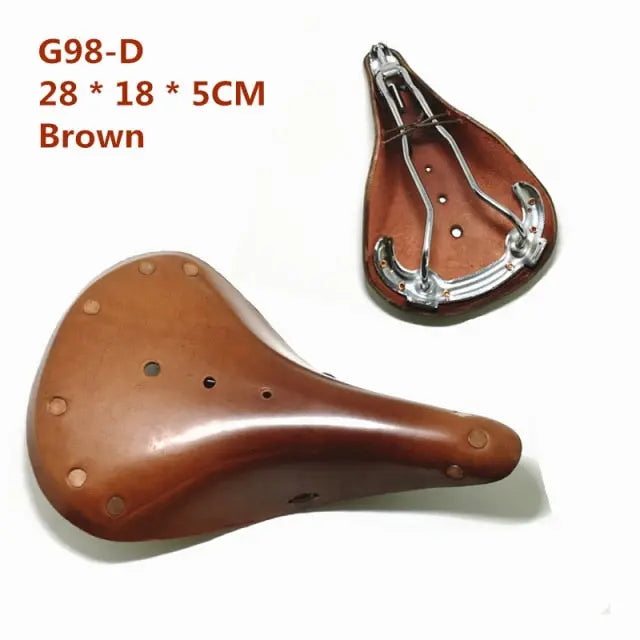 Vintage leather bike seat sales