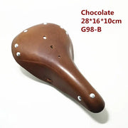 Vintage Retro Leather Seat For Brompton Bromptonic