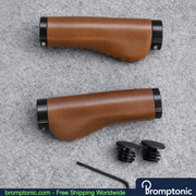 Brompton 128mm Leather Handlebar Grips, view 20, Bromptonic accessory