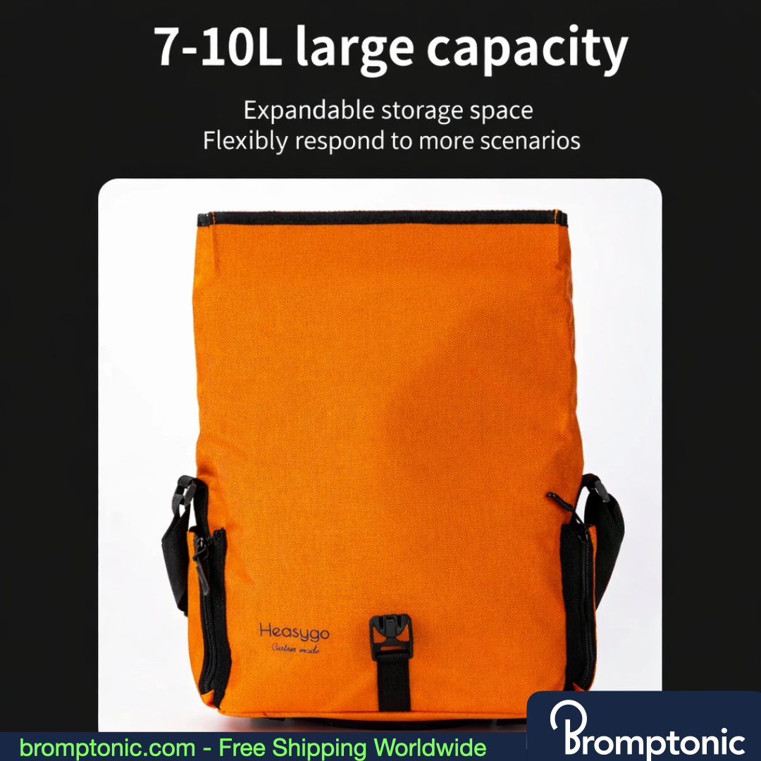 Brompton 7–10L Roll-Top Handlebar Storage Bag, view 11, Bromptonic accessory