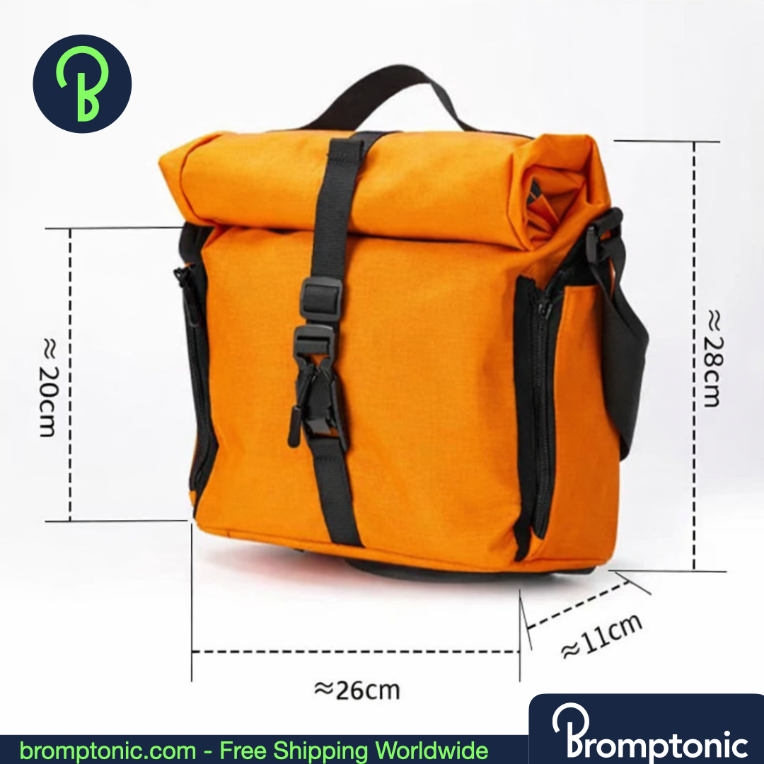 Brompton 7–10L Roll-Top Handlebar Storage Bag, view 5, Bromptonic accessory