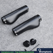 Brompton 128mm Leather Handlebar Grips, view 23, Bromptonic accessory
