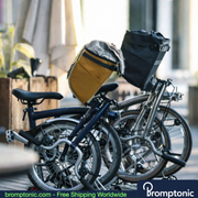 Brompton Foldable Handlebar Shopping Bag 17L/24L, Khaki-24L / China Mainland, Bromptonic accessory