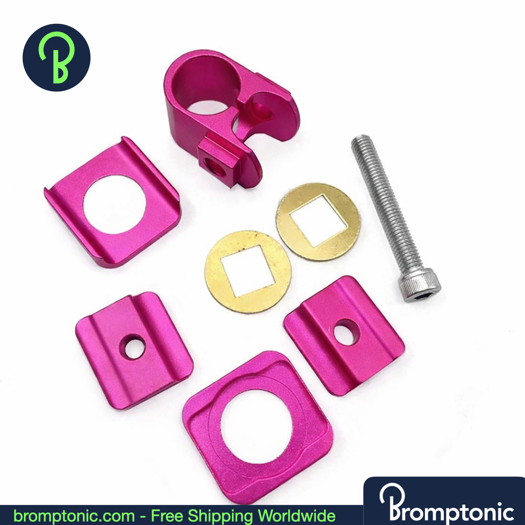 Brompton Seatpost Saddle Clamp for Folding Bikes, Gold, Bromptonic accessory