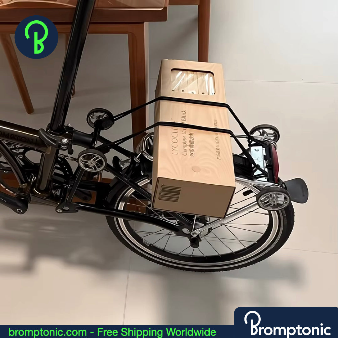 Cinghie elastiche per portapacchi posteriori Brompton - adatte alla linea AC (vecchia) e alla linea PT (nuova)
