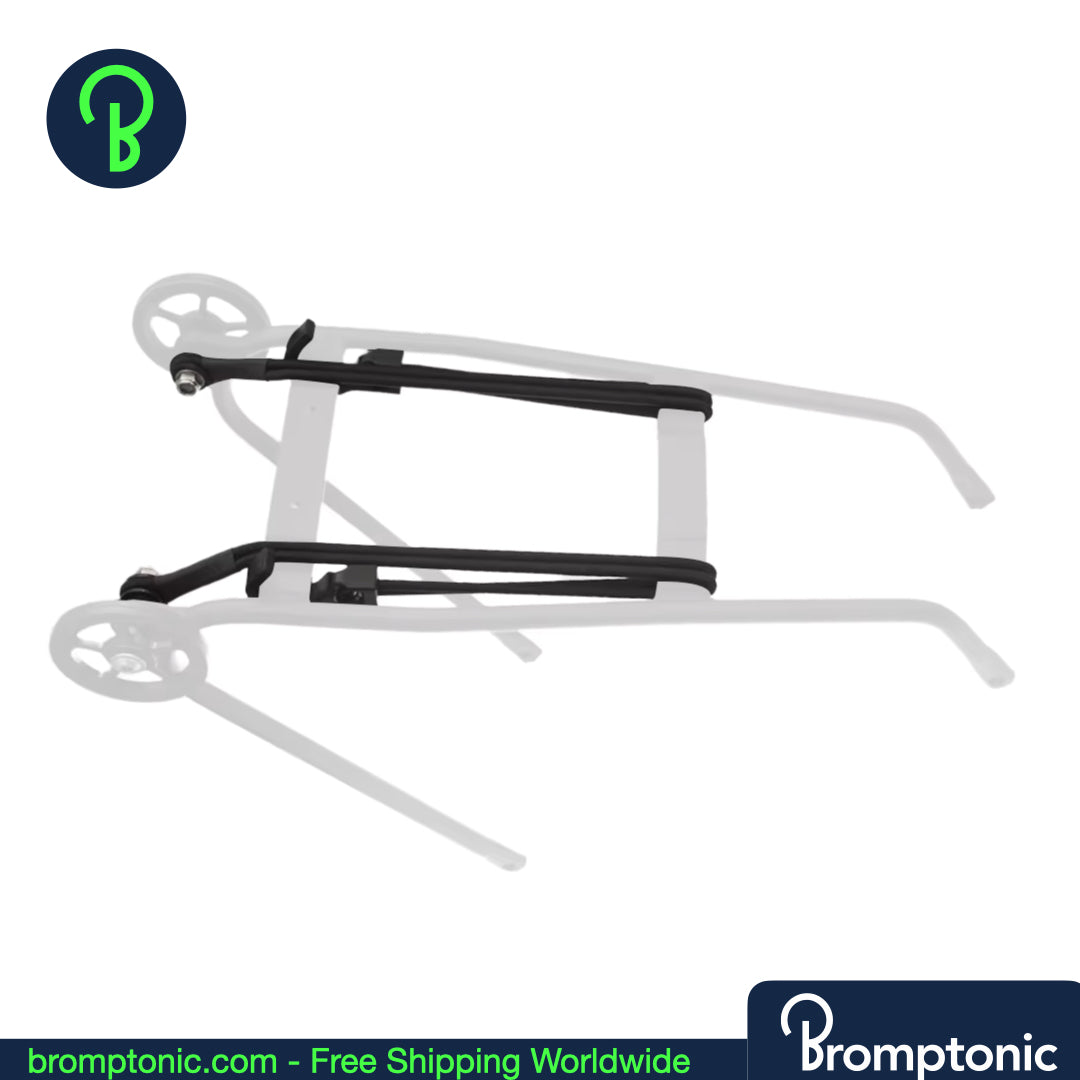 Cinghie elastiche per portapacchi posteriori Brompton - adatte alla linea AC (vecchia) e alla linea PT (nuova)