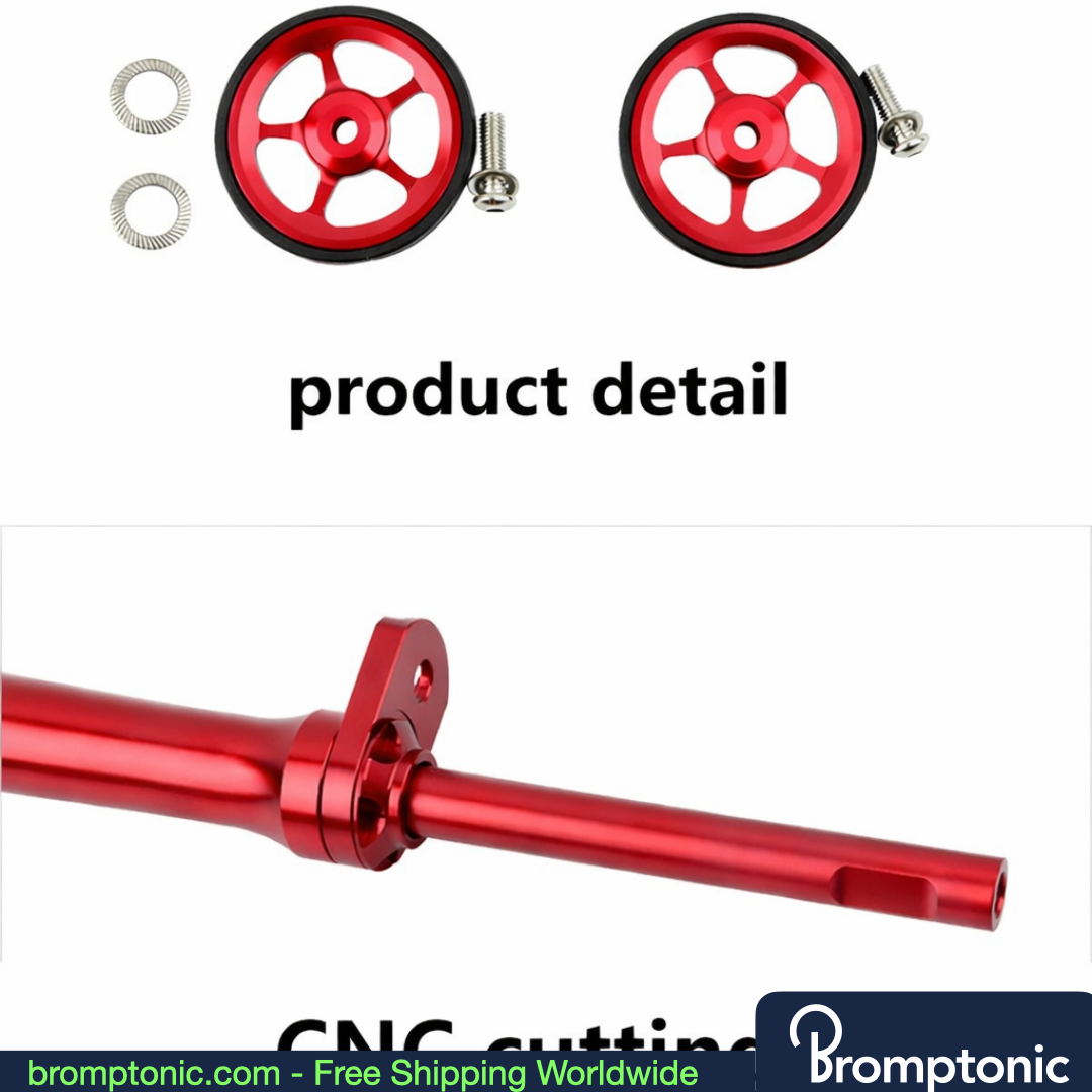 Brompton Rear Rack Easy-Wheel Extension Bar, view 15, Bromptonic accessory