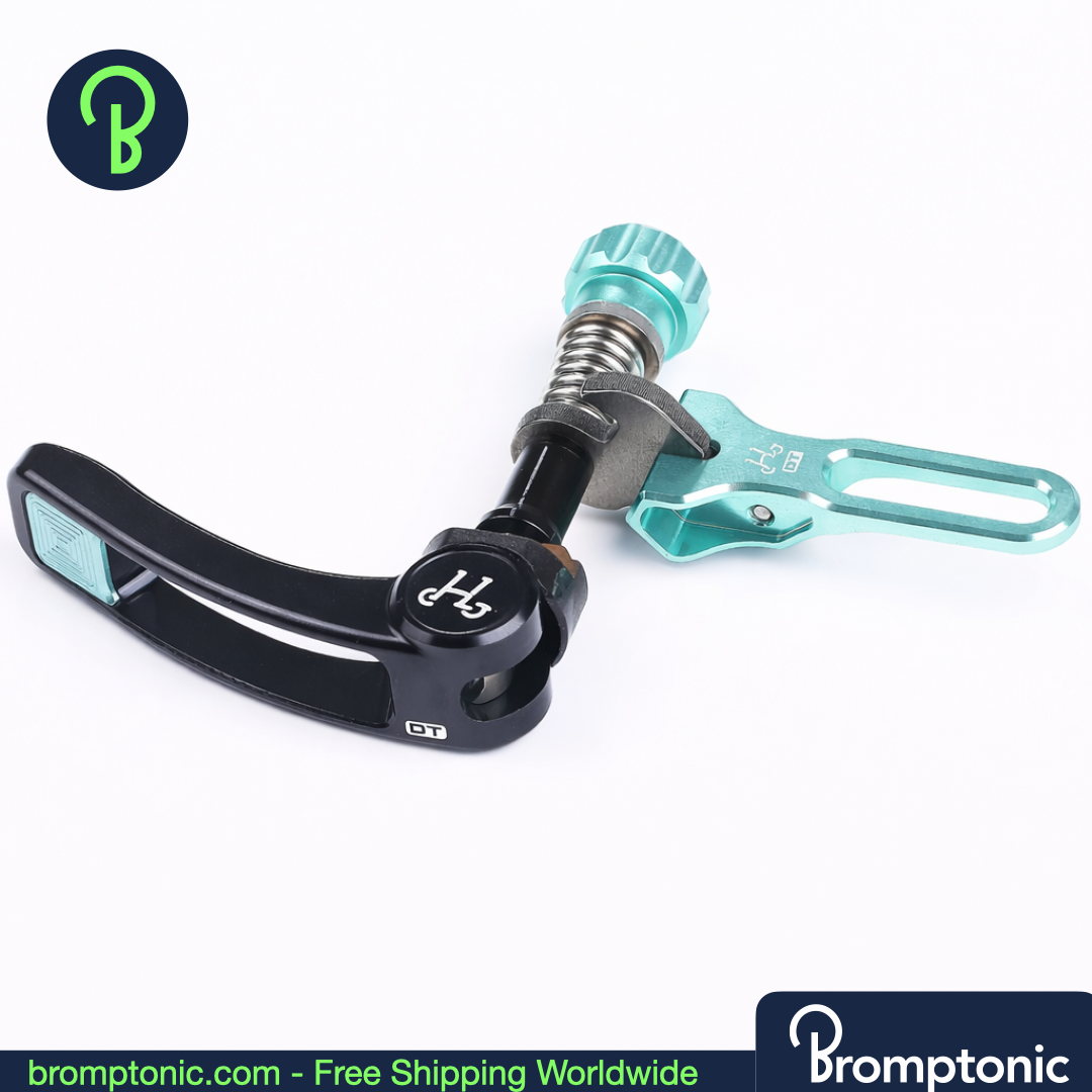 Brompton G-Line Seat Tube Clamp, Silver RoseRed, Bromptonic accessory