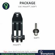 Brompton Saddle Mount Holder for Light or Camera, Mount Base Q5, Bromptonic accessory