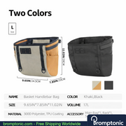 Brompton Foldable Handlebar Shopping Bag 17L/24L, view 12, Bromptonic accessory