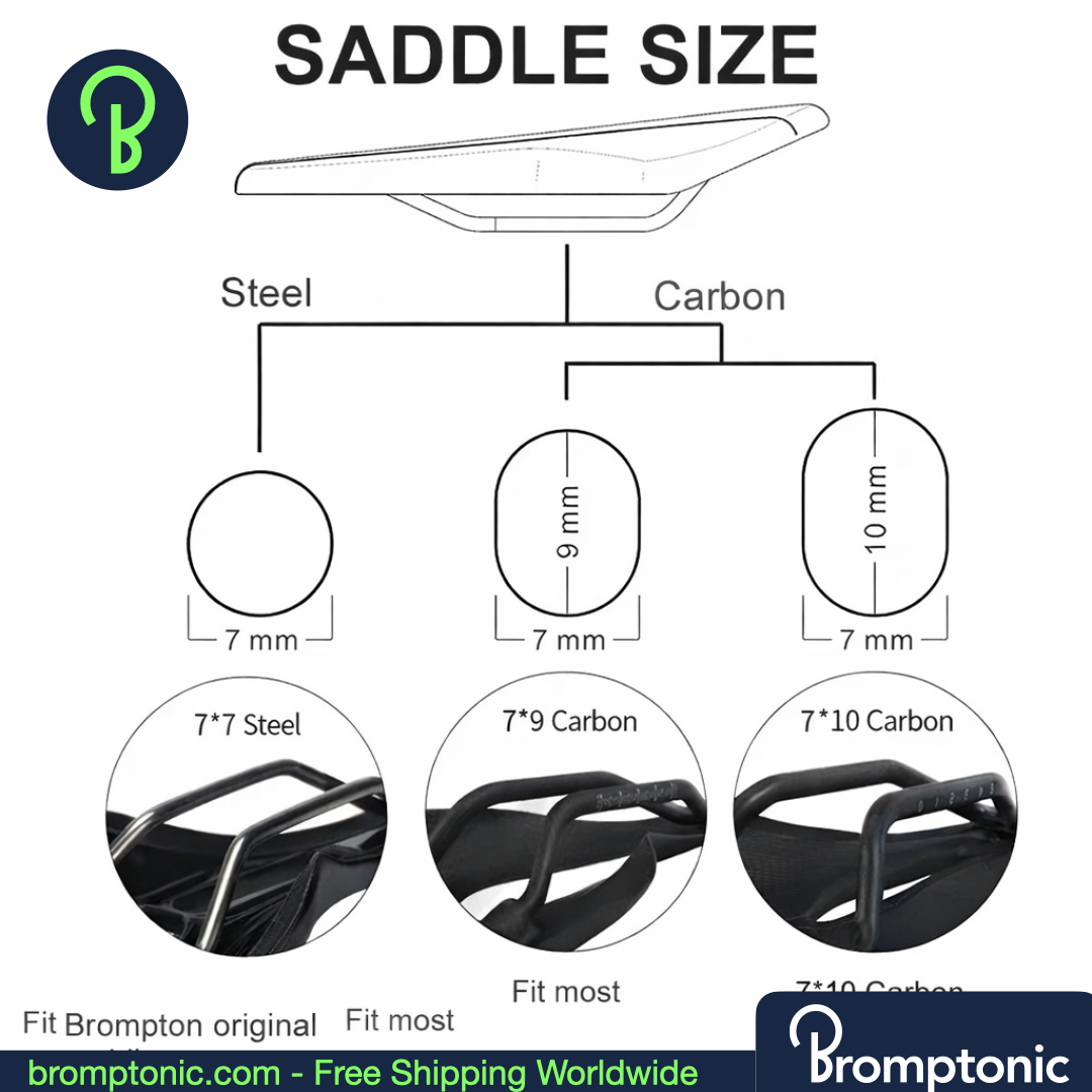 Brompton Seatpost Saddle Clamp for Folding Bikes, Rose, Bromptonic accessory