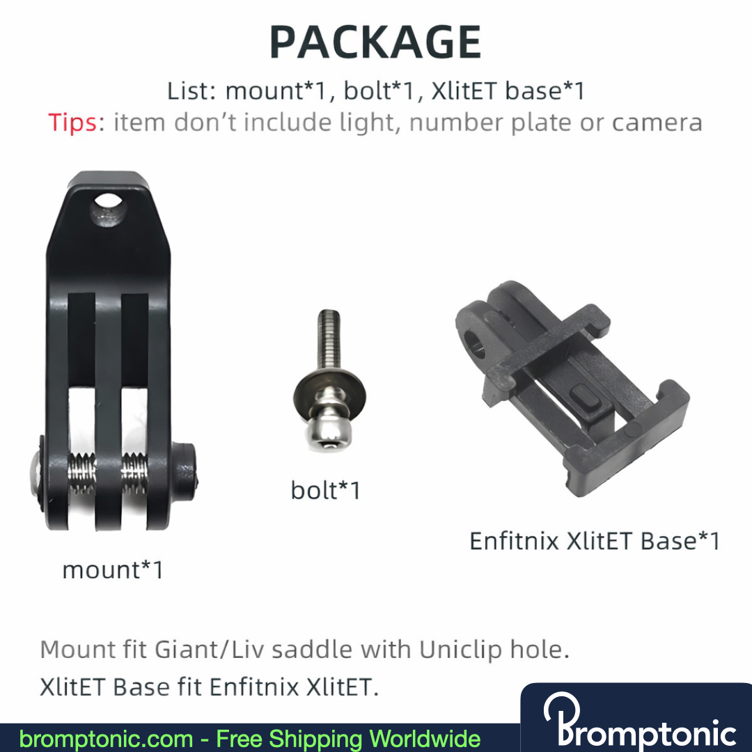 Brompton Saddle Mount Holder for Light or Camera, view 16, Bromptonic accessory