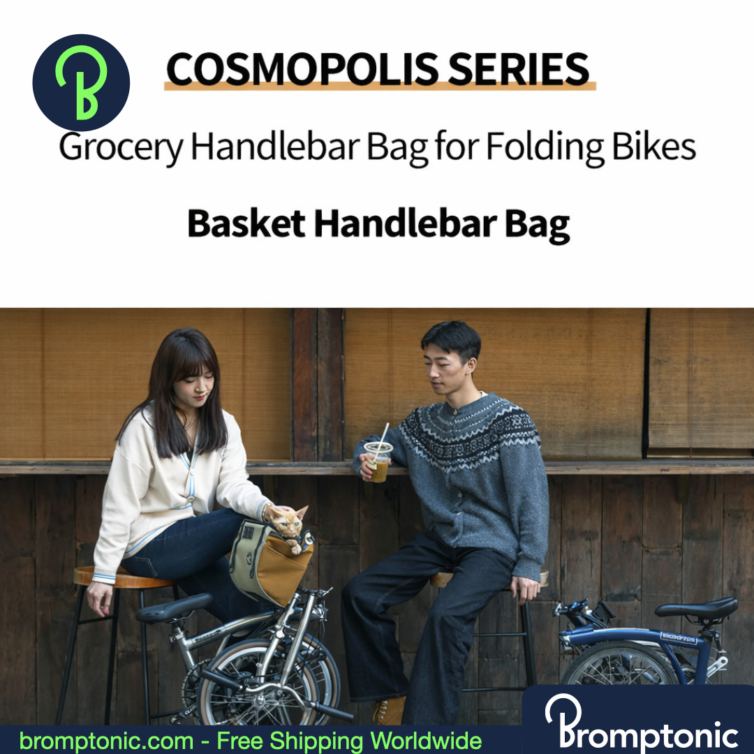 Brompton Foldable Handlebar Shopping Bag 17L/24L, view 9, Bromptonic accessory