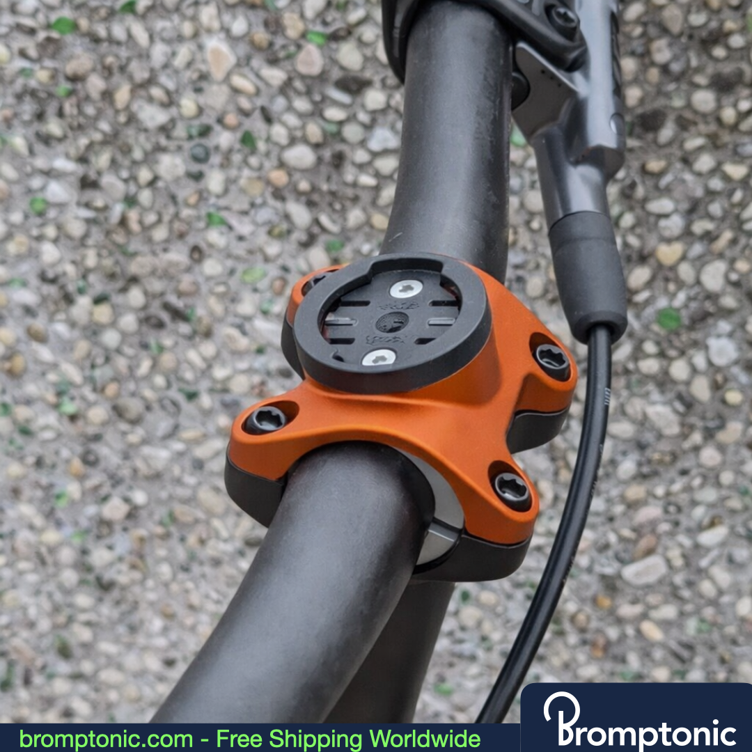 Brompton G-Line Bicycle Computer and Light Mount, Black for G-line, Bromptonic accessory
