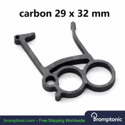 Brompton Key Chain, silvery Folded, Bromptonic accessory