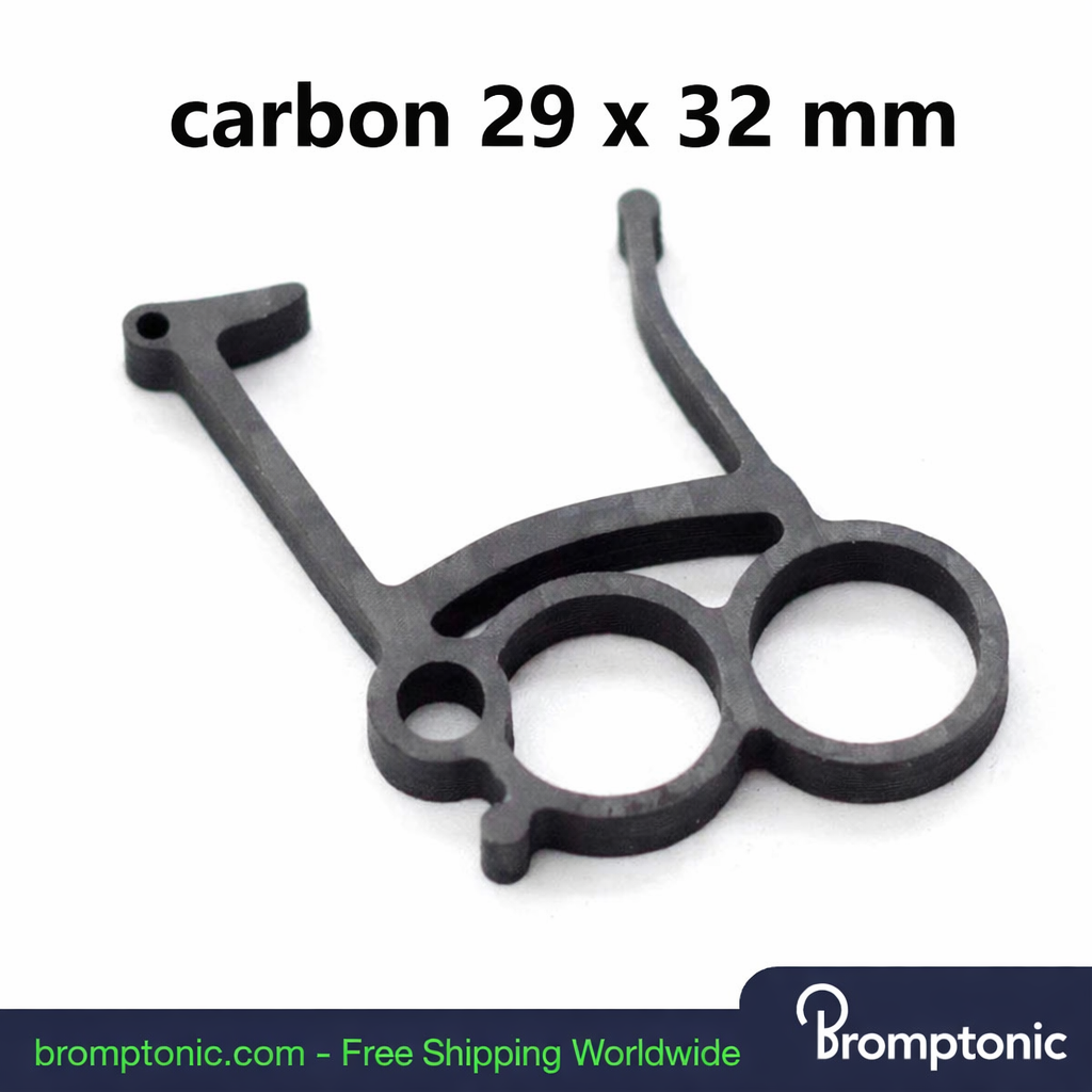 Brompton Key Chain, silvery Folded, Bromptonic accessory