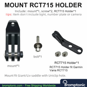 Brompton Saddle Mount Holder for Light or Camera, view 19, Bromptonic accessory