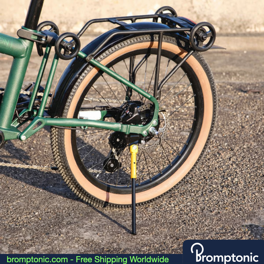 Brompton G Line 20-Inch Bicycle Side Kickstand, malachite green, Bromptonic accessory