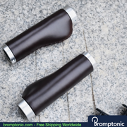 Brompton 128mm Leather Handlebar Grips, view 21, Bromptonic accessory
