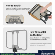 Brompton Foldable Handlebar Shopping Bag 17L/24L, view 15, Bromptonic accessory