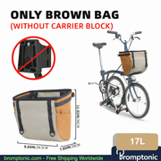 Brompton shopping bag Khaki 17L — corrected size label