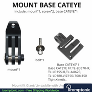 Brompton Saddle Mount Holder for Light or Camera, view 17, Bromptonic accessory