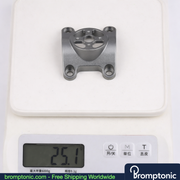 Brompton G-Line Bicycle Computer and Light Mount, Silver for G-line, Bromptonic accessory