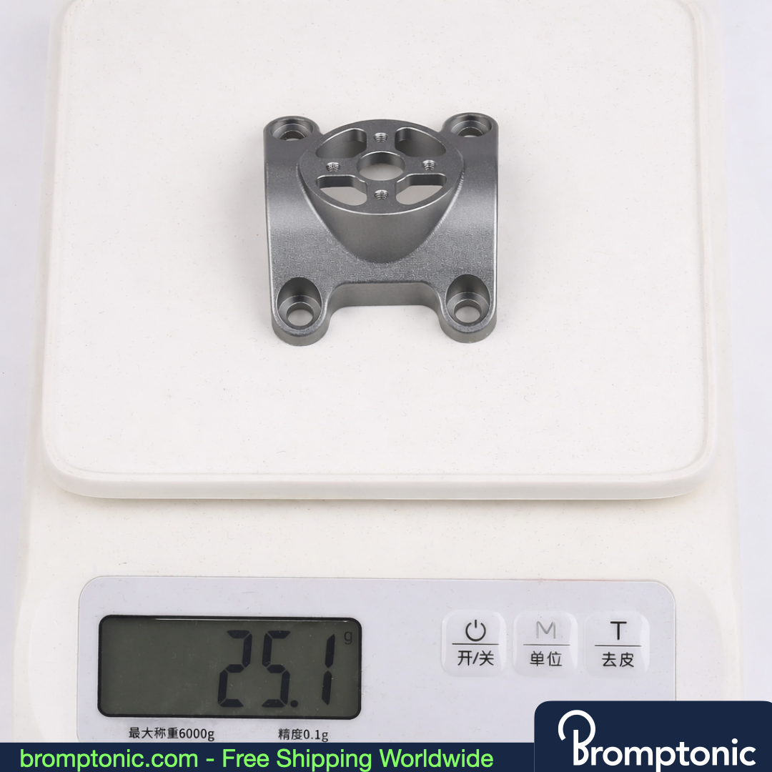 Brompton G-Line Bicycle Computer and Light Mount, Silver for G-line, Bromptonic accessory