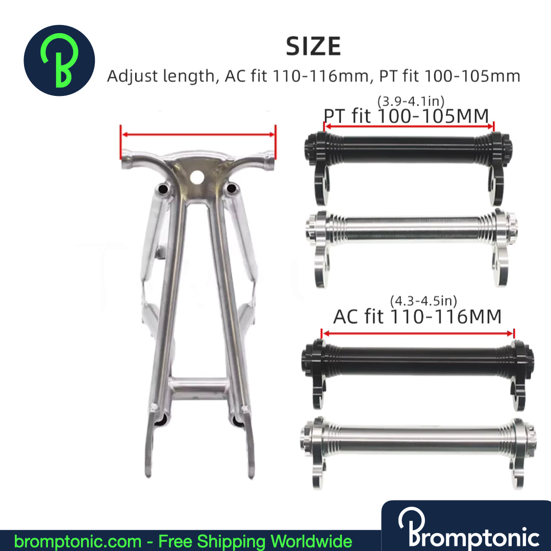 Brompton Easy Wheel Extension Rod – AC Line & PT Line | Rod, Wheels or Complete Set