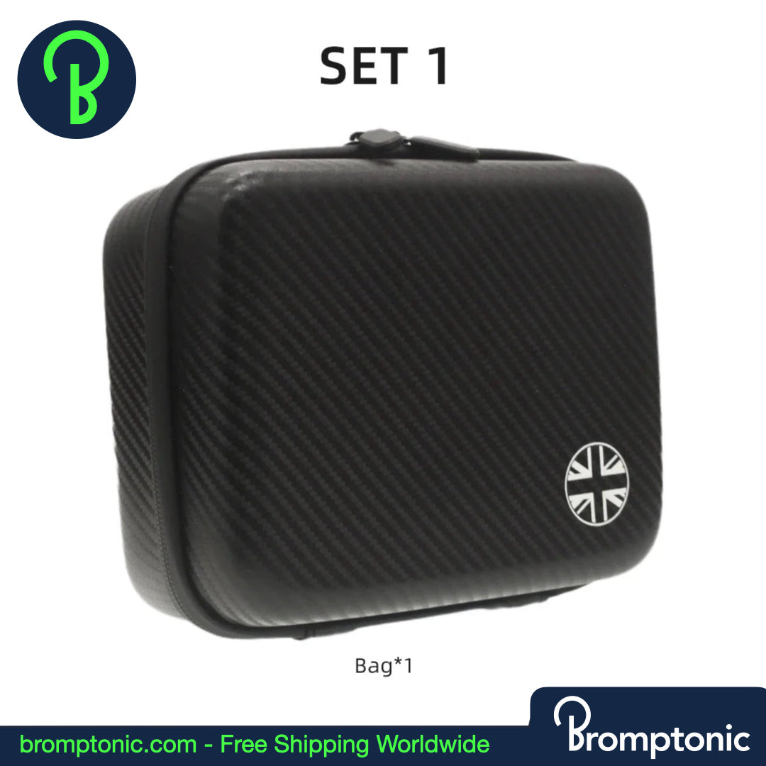 Borsa anteriore Brompton Mini Hard Case - 2,8L (Carbon Pattern / 10" Nero)