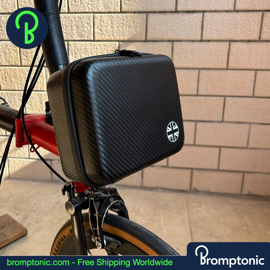 Borsa anteriore Brompton Mini Hard Case - 2,8L (Carbon Pattern / 10" Nero)