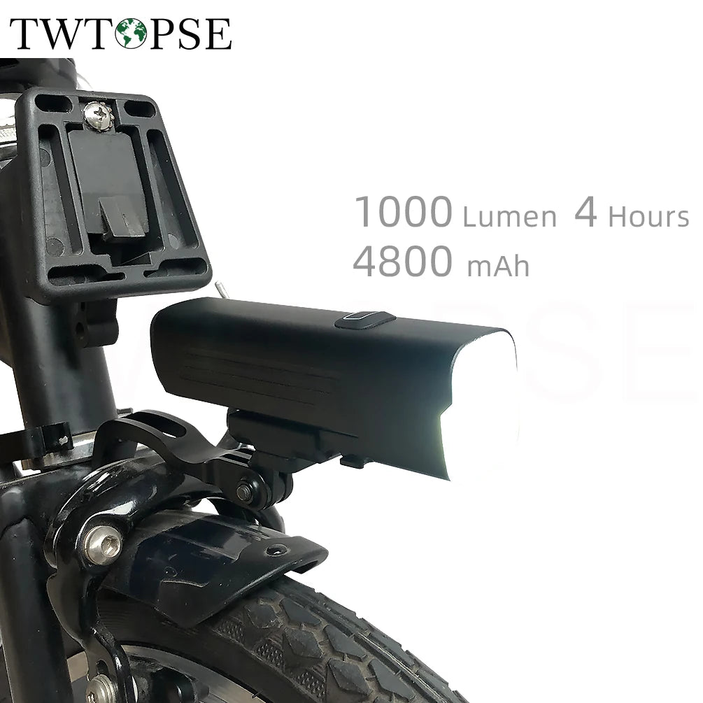 Brompton Front Light 1000 Lumen – USB Rechargeable, Fork-Hole & Handlebar Mount