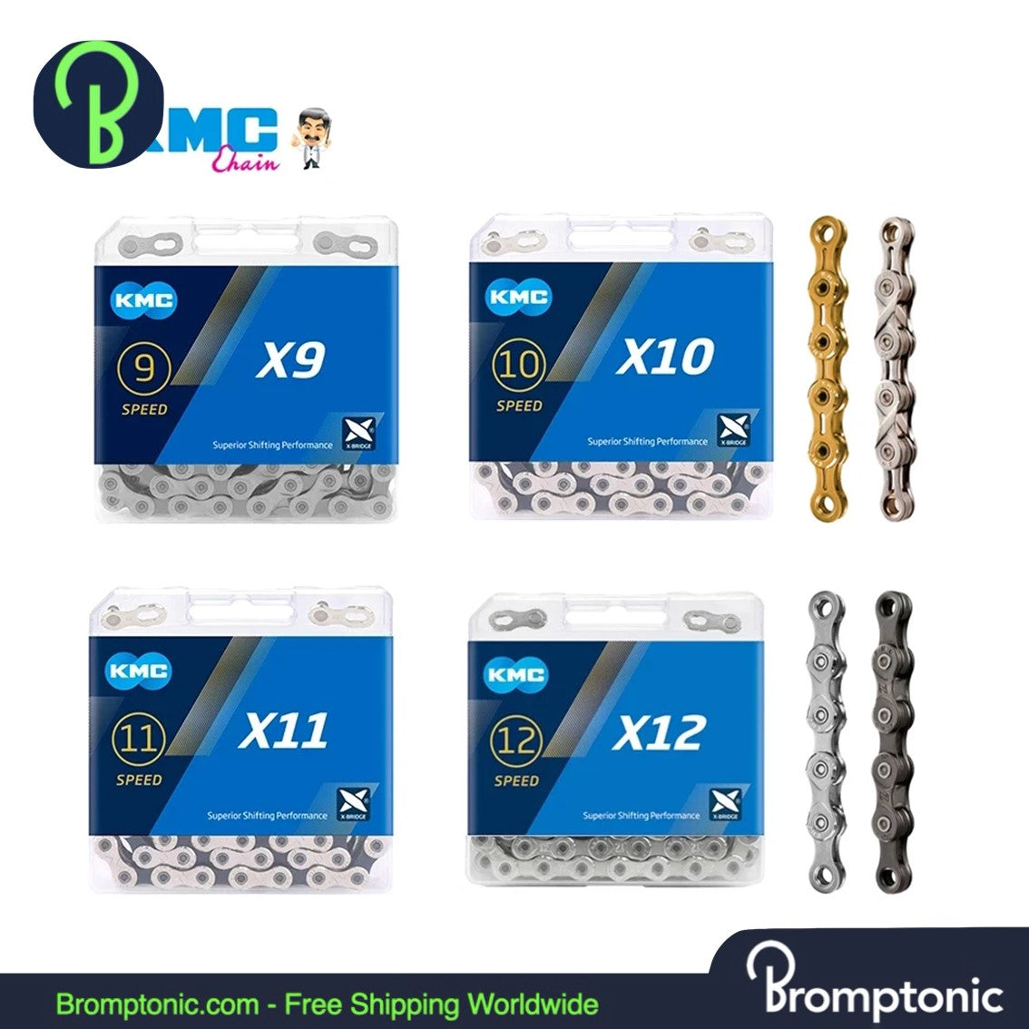 Brompton KMC Chain for 8–12 Speed Drivetrains