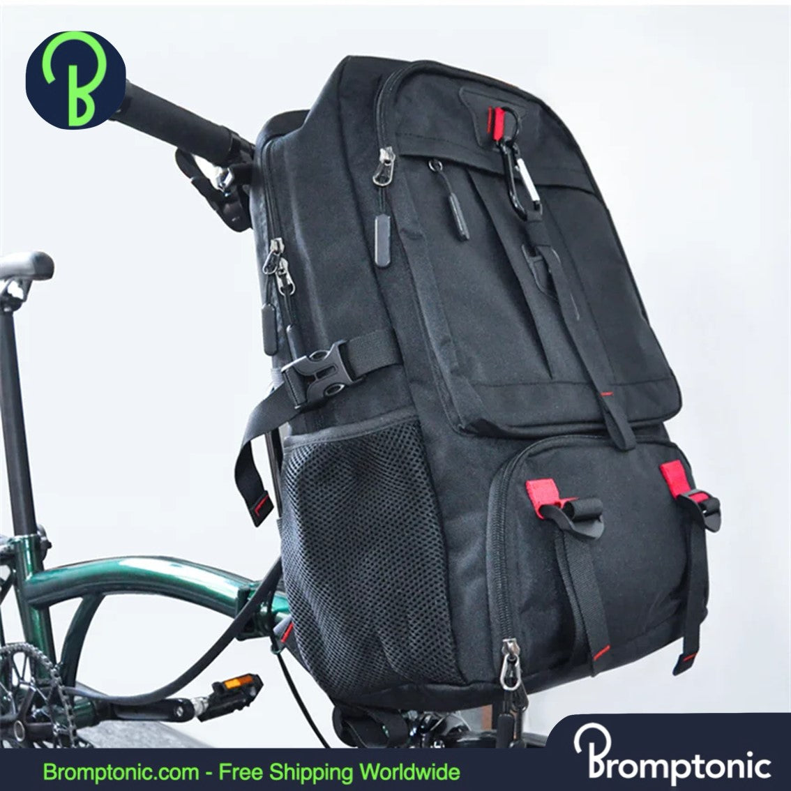 アクセサリー BROMPTON BACKPACK ブロンプトンアクセサリーその7 Backpackフロントバッグ｜wharton