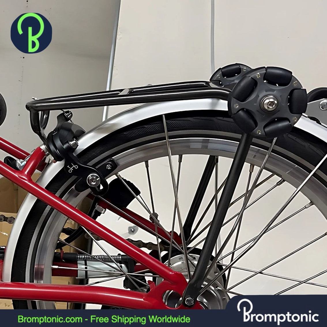 ブロンプトン折りたたみ自転車ラック - フロント＆リアラック - Bromptonic