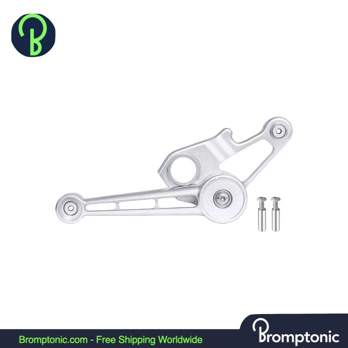 Brompton Lightweight Aluminum Bicycle Chain Tensioner Silver