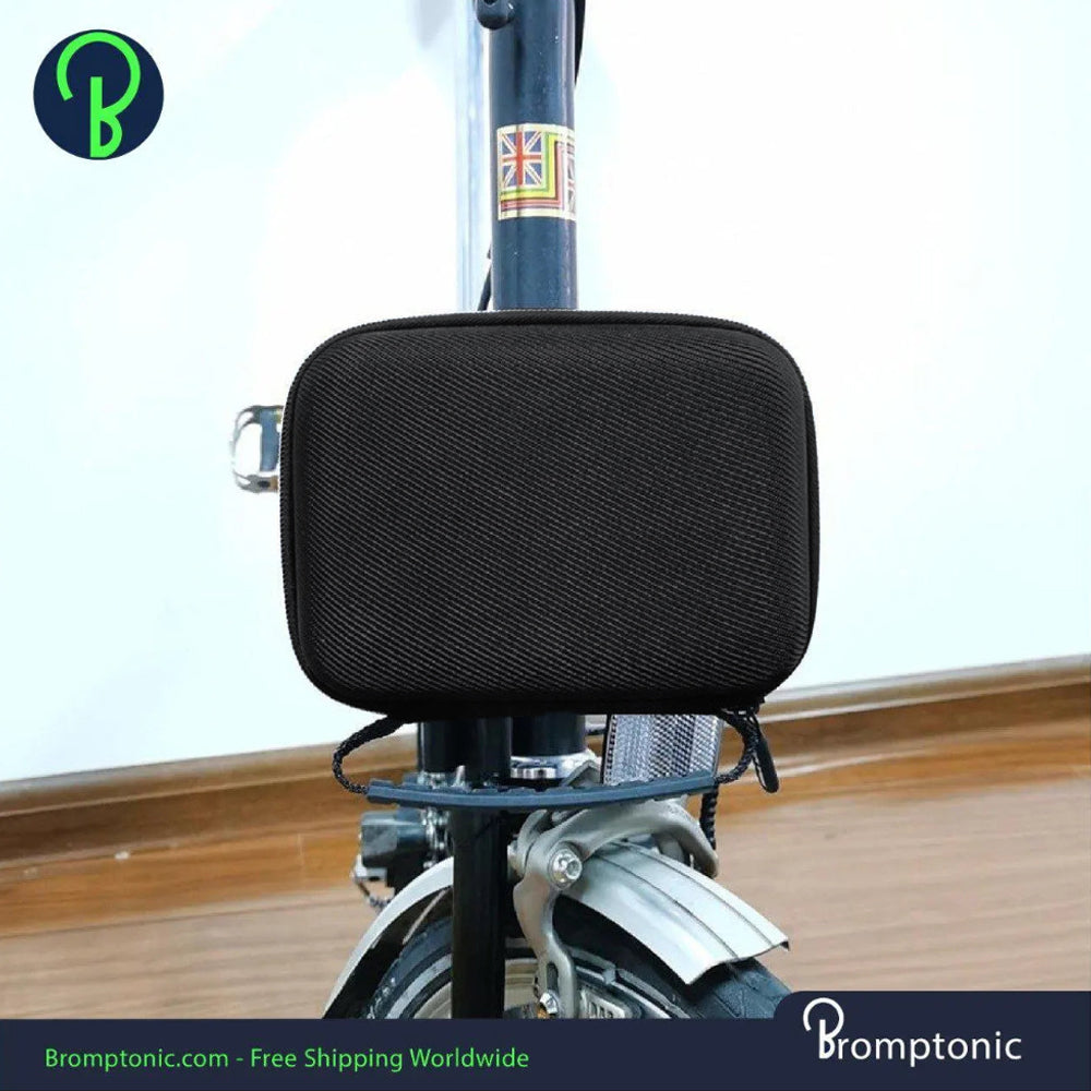 Borsa anteriore per bici pieghevole Brompton, tessuto - Grigio Borsa anteriore per bici pieghevole Brompton, tessuto - Grigio