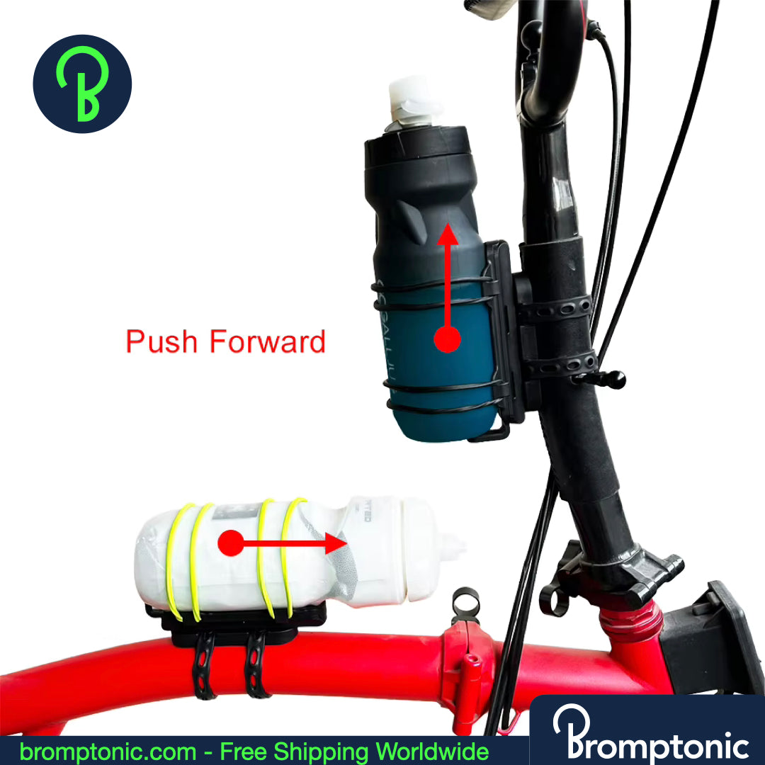 Brompton Magnetic Water Bottle Cage Holder – Quick-Release Frame Mount