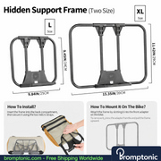 Brompton Foldable Handlebar Shopping Bag 17L/24L, Black-24L / China Mainland, Bromptonic accessory