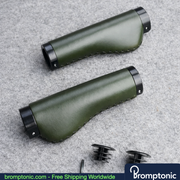 Brompton 128mm Leather Handlebar Grips, view 19, Bromptonic accessory