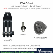 Brompton Saddle Mount Holder for Light or Camera, view 13, Bromptonic accessory