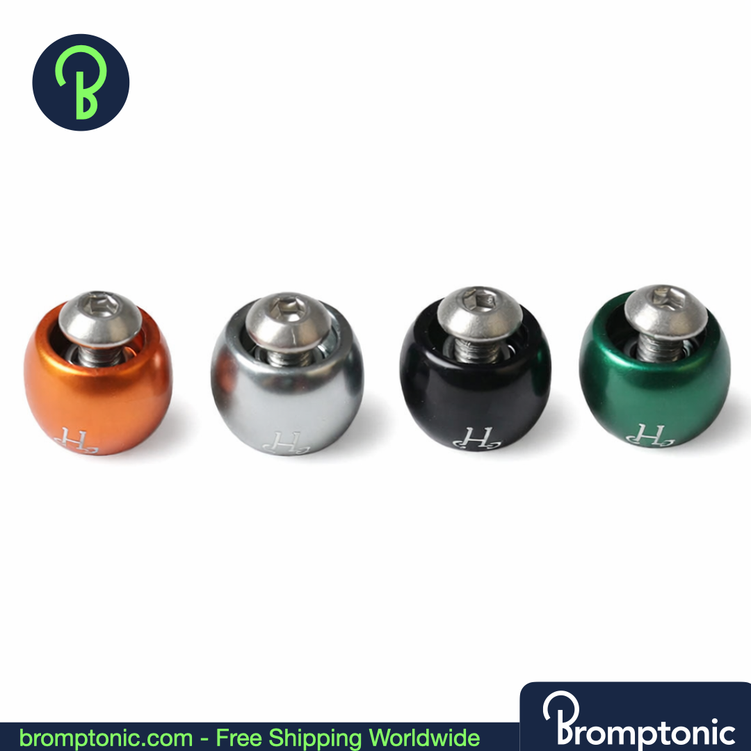 Brompton G-Line Folding Stem Catch Mount Component, Green 1set, Bromptonic accessory