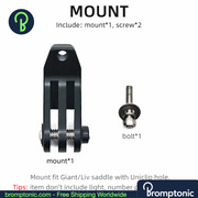 Brompton Saddle Mount Holder for Light or Camera, view 18, Bromptonic accessory