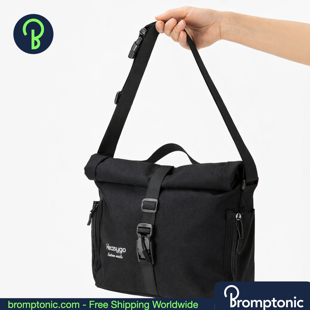 Brompton 7–10L Roll-Top Handlebar Storage Bag, view 17, Bromptonic accessory