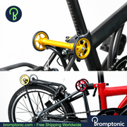 Brompton Rear Rack Easy-Wheel Extension Bar, view 18, Bromptonic accessory