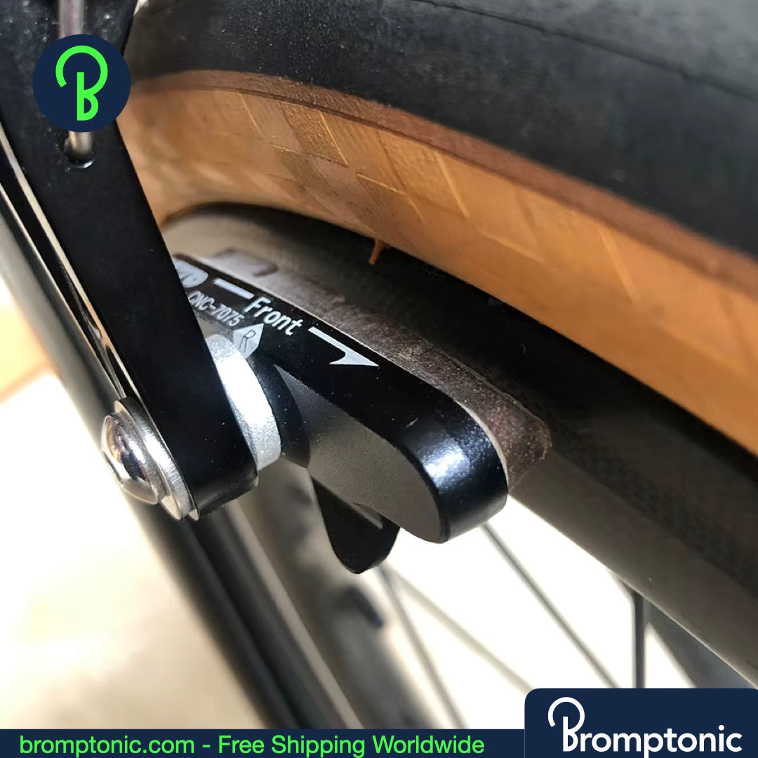 Brompton Brake Pads – Replacement Brake Shoes for Alloy & Carbon Rims (2 Pairs)