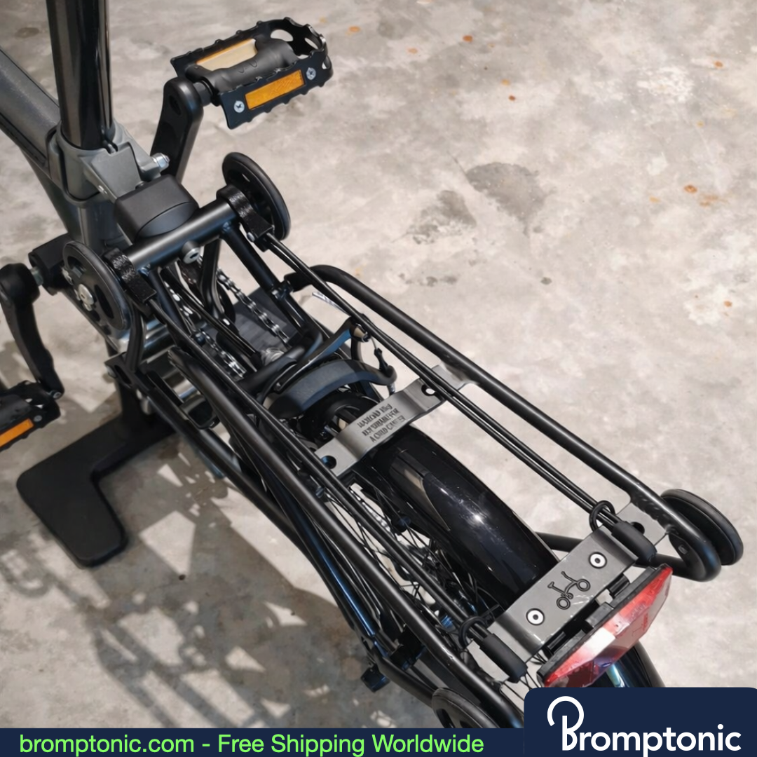 Brompton Rear Rack Elastic Tie Ropes for Luggage, 12 speed c line, Bromptonic accessory