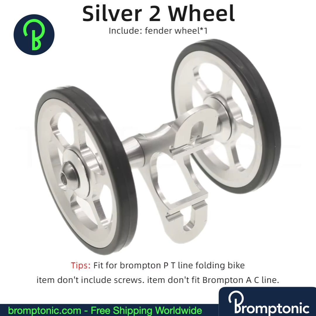 Brompton Mudguard Easywheel – Double CNC Wheel for P Line & T Line (with Fender)